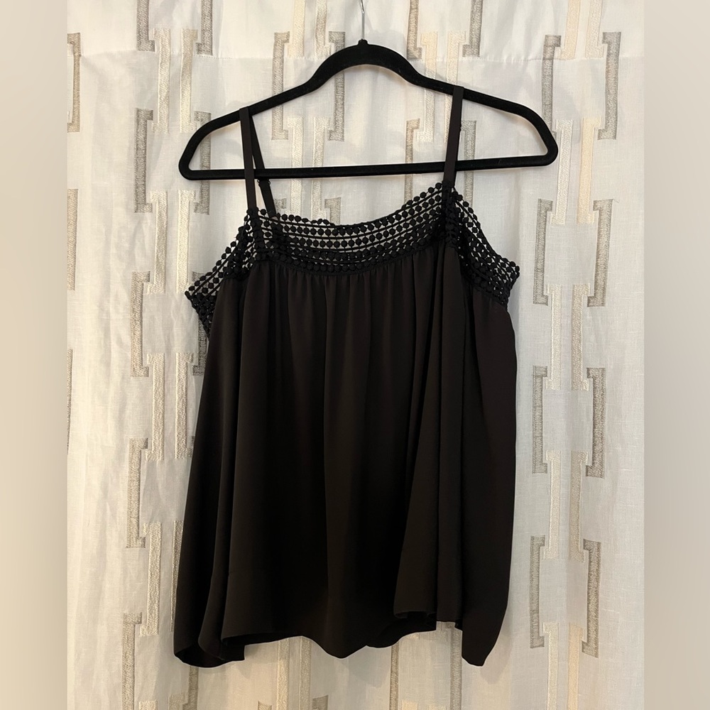 Rebecca Minkoff black cold shoulder top, size xs